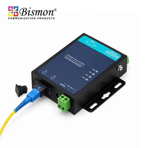 RS232/485/422 to Single-Fiber (BiDi)  Fiber Converter(SC port) SM 20km Industrial grade(A)